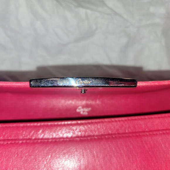 π RARE PINK CARTIER LONG WALLET LOVE COLLECTION - Picture 3 of 15